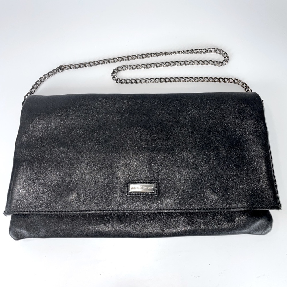 Mashad Leather Designer Black Clutch Purse